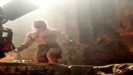 hercules 2014 پشت صحنه راک the rock