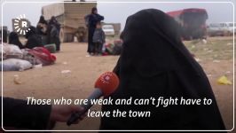 فرار خانواده های داعشی ها روستای الباغوز سوریه