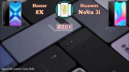 مقایسه گوشی nova 3i honor 8x