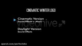 پروژه افترافکت نمایش لوگو Cinematic Winter Logo