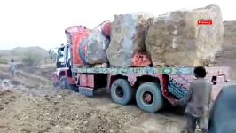 حوادث مهارت در بارگیری فوق سنگین کامیون های سنگین
