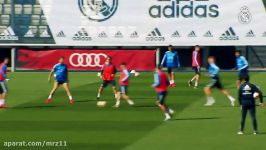 تمرینات رئال مادرید قبل بازی رئال وایادولید