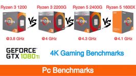 Ryzen 3 1200 vs Ryzen 3 2200G vs Ryzen 5 2400G vs Ryzen 5 1600X