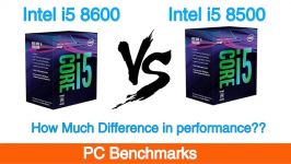 Intel i5 8600 vs i5 8500 Featuring Nvidia GTX 1080