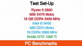 Ryzen 5 2600 vs Intel i5 8400 Benchmarks Review