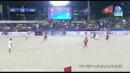 خلاصه فوتبال ساحلی ایران 3  عمان 4 