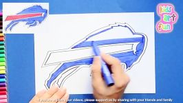 How to draw the Buffalo Bills Logo NFL Team