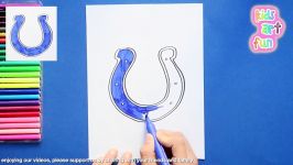 How to draw the Indianapolis Colts Logo NFL Team