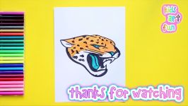 How to draw the Jacksonville Jaguars Logo NFL Team