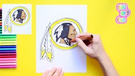 How to draw the Washington Redskins Logo NFL Team