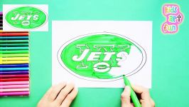 How to draw the New York Jets Logo NFL Team