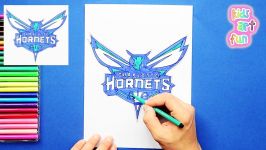 How to draw Charlotte Hornets Logo NBA Team