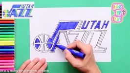 How to draw Utah Jazz Logo NBA Team