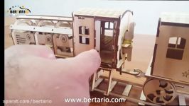 پازل سه بعدی چوبی برتاریو مدل لوکوموتیو