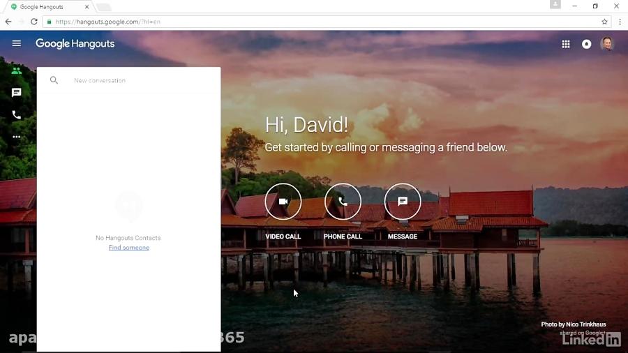 دانلود آموزش ﻿Google  تور رابط کاربری Hangouts