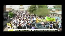 خروش ملت ایران در روز قدسکودکان صف اول راهپیمایی قدس