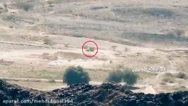 چند شکار زیبا موشکهای هدایت شونده یمن در صرواح