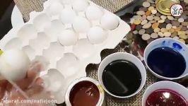 چند روش ساده برای رنگ آمیزی تزئین تخم مرغ سفره هفت سین