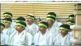 گروه سرود اعضای باشگاه سادات اخوی درصحن مسجد سادات 1386