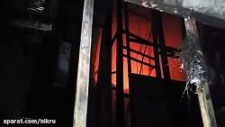 آتش سوزی در یک ساختمان تجاری در بازار بزرگ، بازار پاچنار، سرای سید ولی