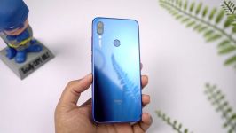 جعبه گشایی نگاه اول به موبایل Xiaomi Redmi Note 7 نسخه هند رنگ آبی