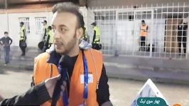 حمله به خبرنگار توسط هواداران در بازی سپیدرود پرسپولیس