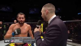 لحظه ناک اوت ومصاحبه پیروزی UFC London Jorge Masvidal