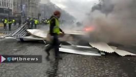 اوضاع امنیتی پاریس  جلیقه زردها پاریس را قرق کردند