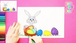 How to draw an Easter Bunny