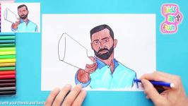 How to draw Dinesh Karthik  Indian Cricketer