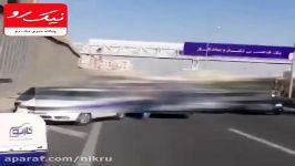 فیلم لحظه کتک کاری مامور پلیس یک راننده در اتوبان نیایش سردار توضیح داد