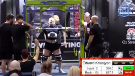 لیفت های Eduard Khanjyan  1st Place 125 kg  Pro Raw X I