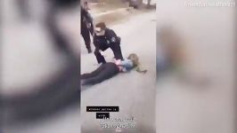 فیلم جنجالی ضرب شتم وحشیانه زن جوان توسط پلیس آمریکا
