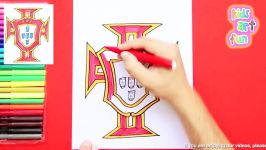 How to draw Portugal National Football Team Logo