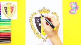 How to draw Belgium National Football Team Logo