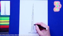 How to draw Jeddah Tower Saudi Arabia