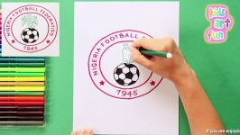 How to draw and color Nigeria National Football Team Logo