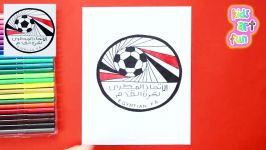 How to draw and color Egypt National Football Team Logo