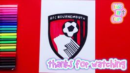 How to draw Bournemouth Logo  Premier League