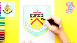 How to draw and color Burnley Logo  English Premier League Series