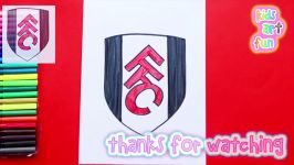 How to draw Fulham F.C. Logo  Premier League