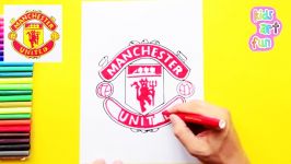 How to draw Manchester United F.C. Logo Premier League