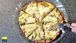 آشپزی ایرانی طرز تهیه پیتزا مخصوص خانگی ایرانی رژیمی خمیر پیتزا خانگی