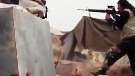 فیلم منتشر شده توسط داعشی ها درگیری شدید کردها در کمپ الباغوز