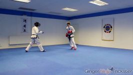 Taekwondo Sparring Session GNT Vs Aaron Rose  Ginger Ninja Trickster