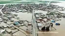ویدئویی غم انگیز وضعیت مناطق سیل زده گلستان