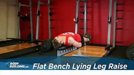 Flat Bench Lying Leg Raise