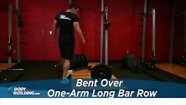 Bent Over One Arm Long Bar Row