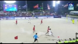 خلاصه بازی فوتبال ساحلی ایران 3 عمان 4  فوتبال ساحلی قهرمانی آسیا