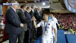 لحظه اهدا کاپ قهرمانی آسیا به کاشیما آنتلرز